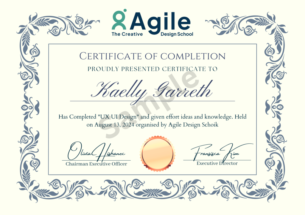 Agile Design School Certificate