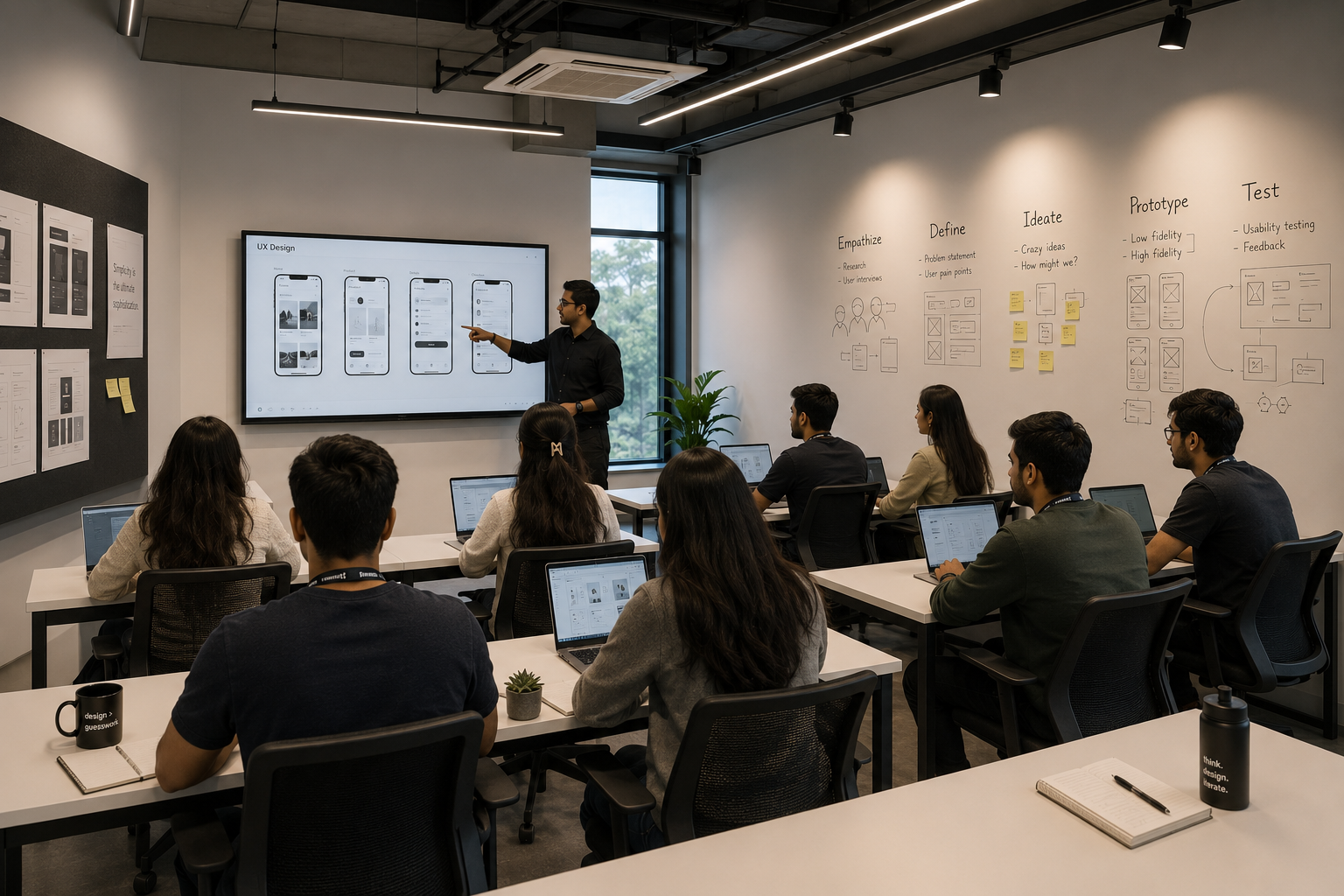 A live studio session in an Agile Design School classroom